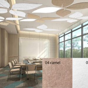 Pannello da soffitto a forma di foglia Bilnora, extra denso 1400×700×12 mm